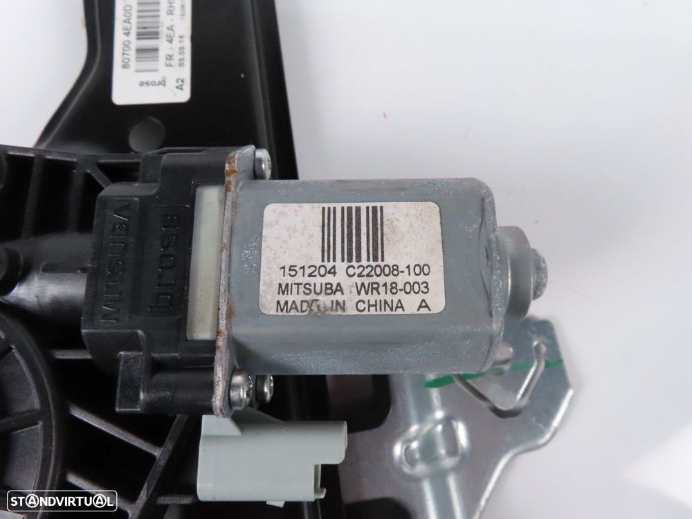 Elevador da Porta com Motor Esquerdo/Frente Usado / Original NISSAN QASHQAI II C... - 3