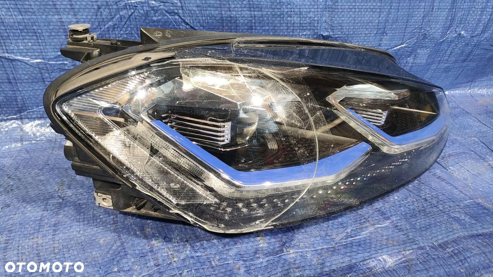REFLEKTOR LAMPA PRAWY PRZÓD FULL LED KOMPLETNY PRZETWORNICA MODUŁ EUROPA VW GOLF VII 7 LIFT GTE E-GOLF - 2