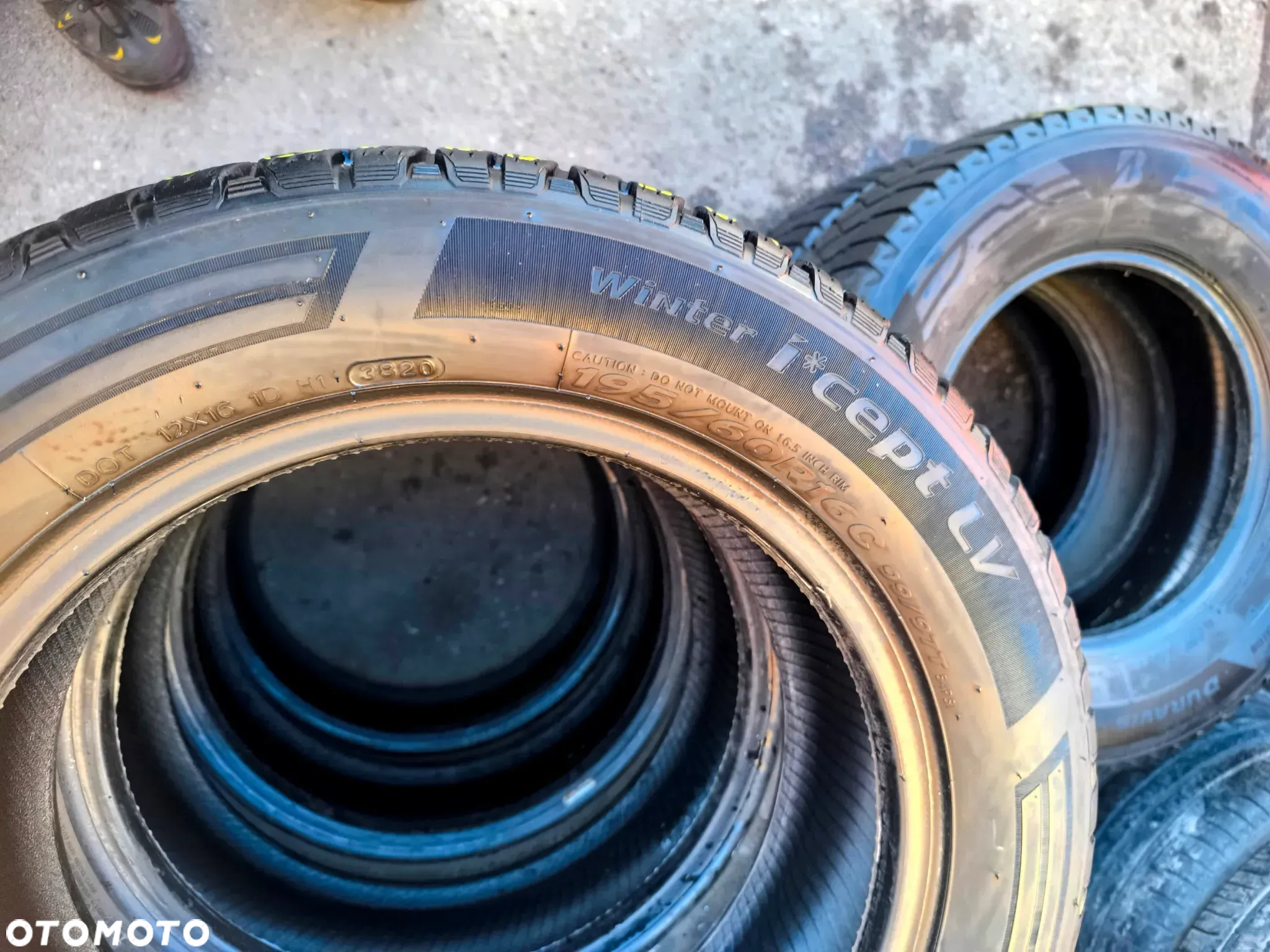 195/60R16C 99/97T 16 C Opony Zimowe Zima HANKOOK WINTER I*CEPT LV 8mm Legnica ALU-RAD 20r. 195/60 - 11