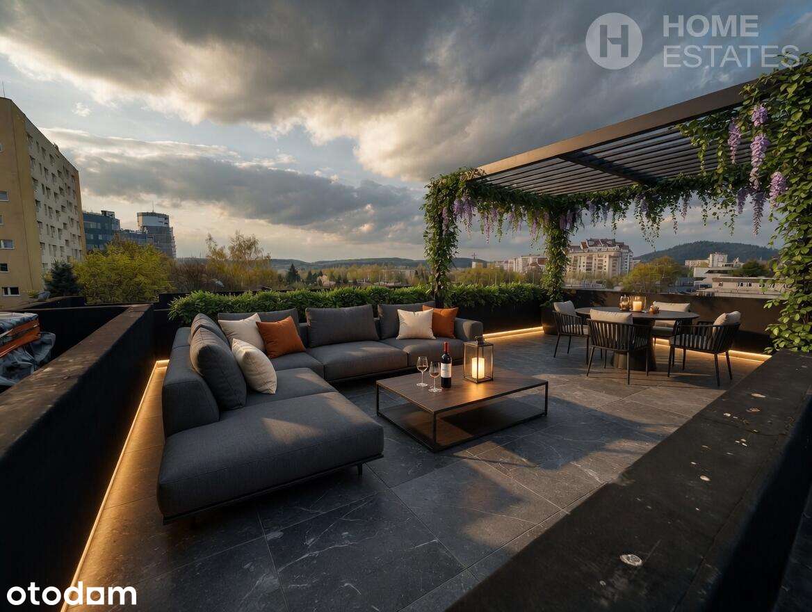 5 pokoi | 3 tarasy | prywatny taras na dachu 70 m² | bez prowizji