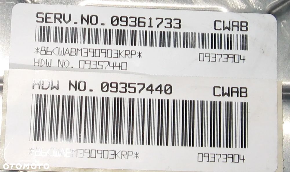 sterownik silnika ALERO 3.4 V6 09361733 - 2