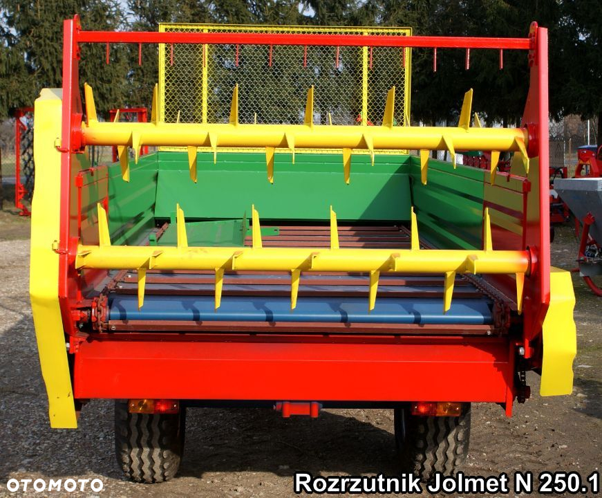 nowy ROZRZUTNIK JOLMET do nawozu obornika jednoosiowy N250/1 3,5 T STANDARD - 8