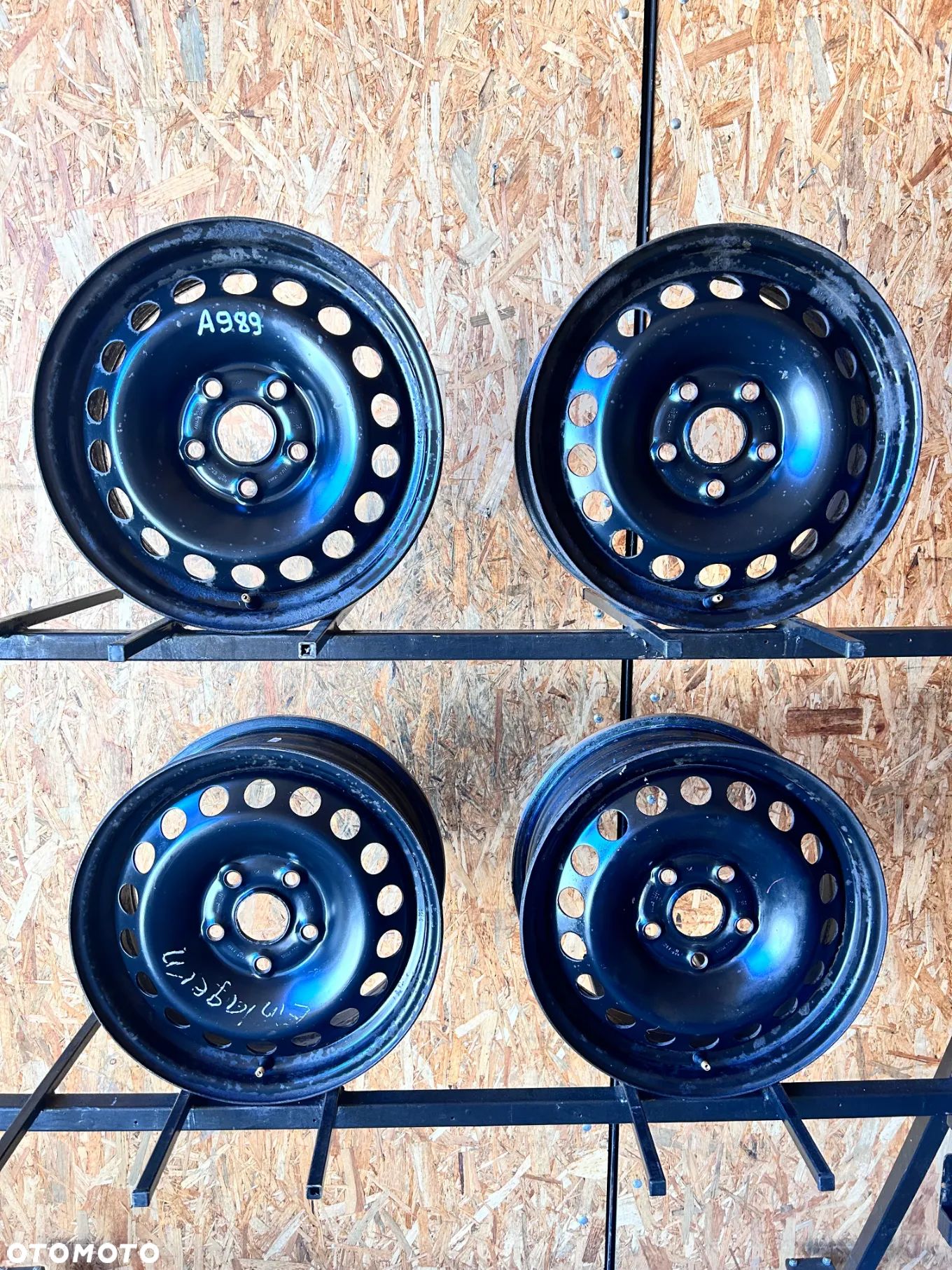 4 FELGI STAL. VW GOLF 5 , 6 , CADDY , TOURAN , SEAT LEON 2 , SKODA OCTAVIA 2  15'' 6J  ET47 - 1