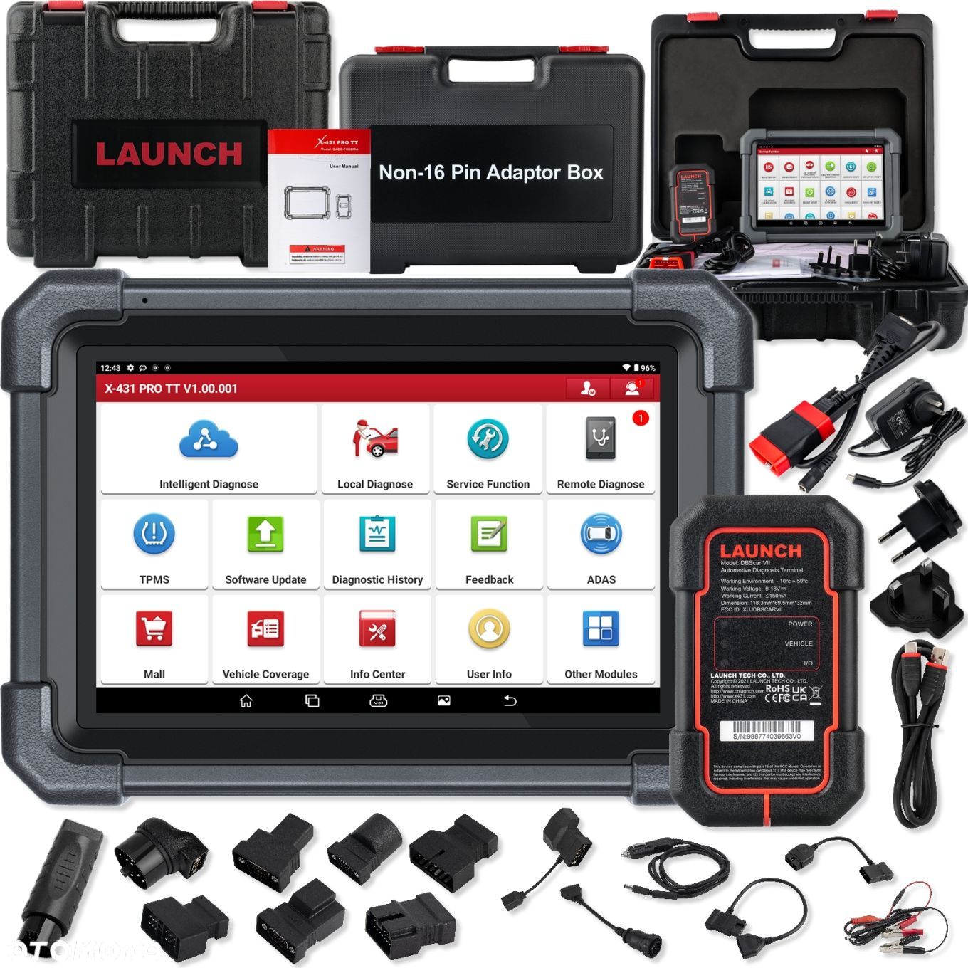 LAUNCH X431 PRO TT v5.0 INTERFEJS DIAGNOSTYCZNY OBD2 PROFESJONALNY - 1