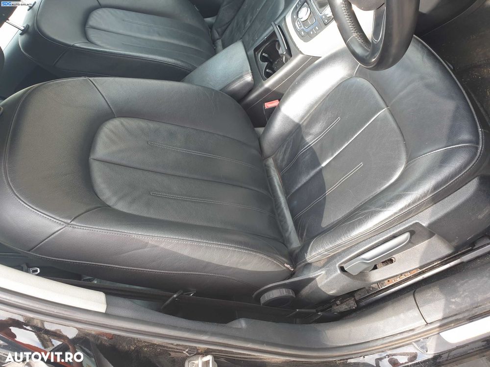 Interior Piele Scaune Stanga Dreapta Fata Fara Incalzire si Bancheta Spate cu Spatar Rabatabil Audi A6 C7 Break Avant NFL Non Facelift 2011 - 2014 [K5437] [K5438] [K5439] [K5440] - 2