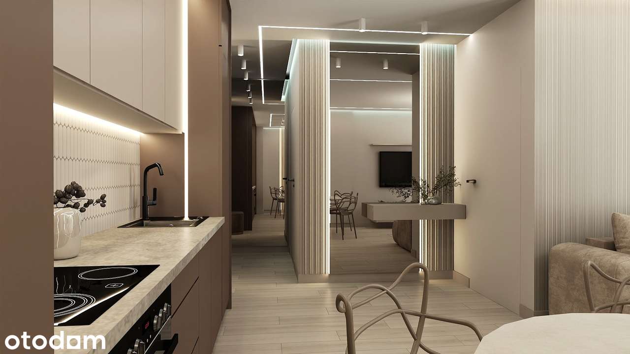 Nowe mieszkanie, 2 pokoje, klimatyzacja,balkon,centrum,hala garażowa