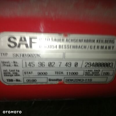 Oś naczepy Saf  Intrax wachacz skrb9022 w i inne - 3