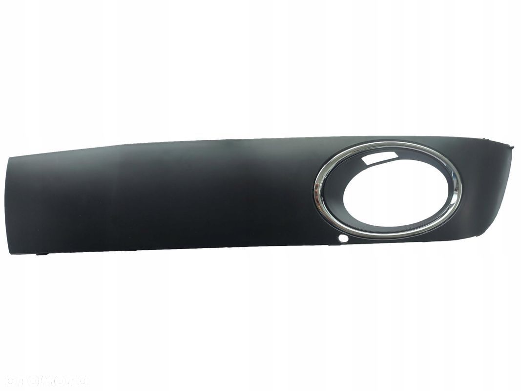 listwa zderzaka zaślepka zderzaka dolna czarna z halogenem VW T5 lift 2009- - 1