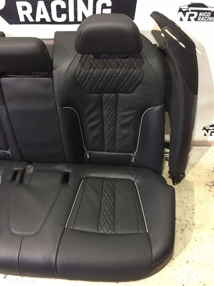 TYLNA KANAPA OPARCIE BMW 7 G11 G12 NAPPA SCHWARZ - 3