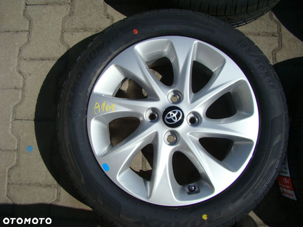 a168 4x100 Toyota Yaris 6Jx15 Lato niemontowane 185/60 R15 - 2