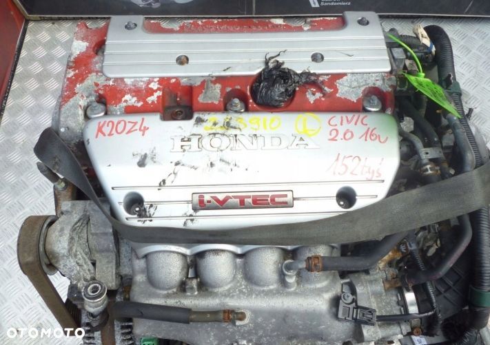 SILNIK KOMPLETNY SWAP HONDA CIVIC TYPE R 2.0 16V 201KM K20Z4 152 TYS - 2