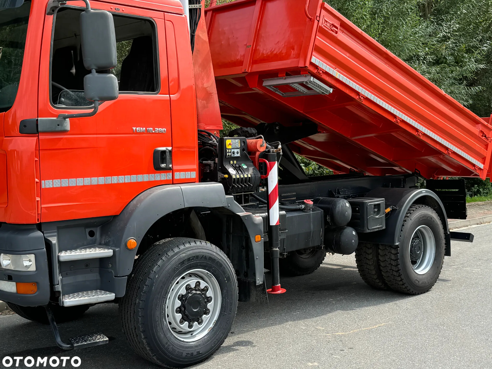 MAN TGM 18-280 MAN 4x4 HDS PALFINGER 105 KIPER WYWROTKA MEILLER BARDZO DOBRY STAN - 20