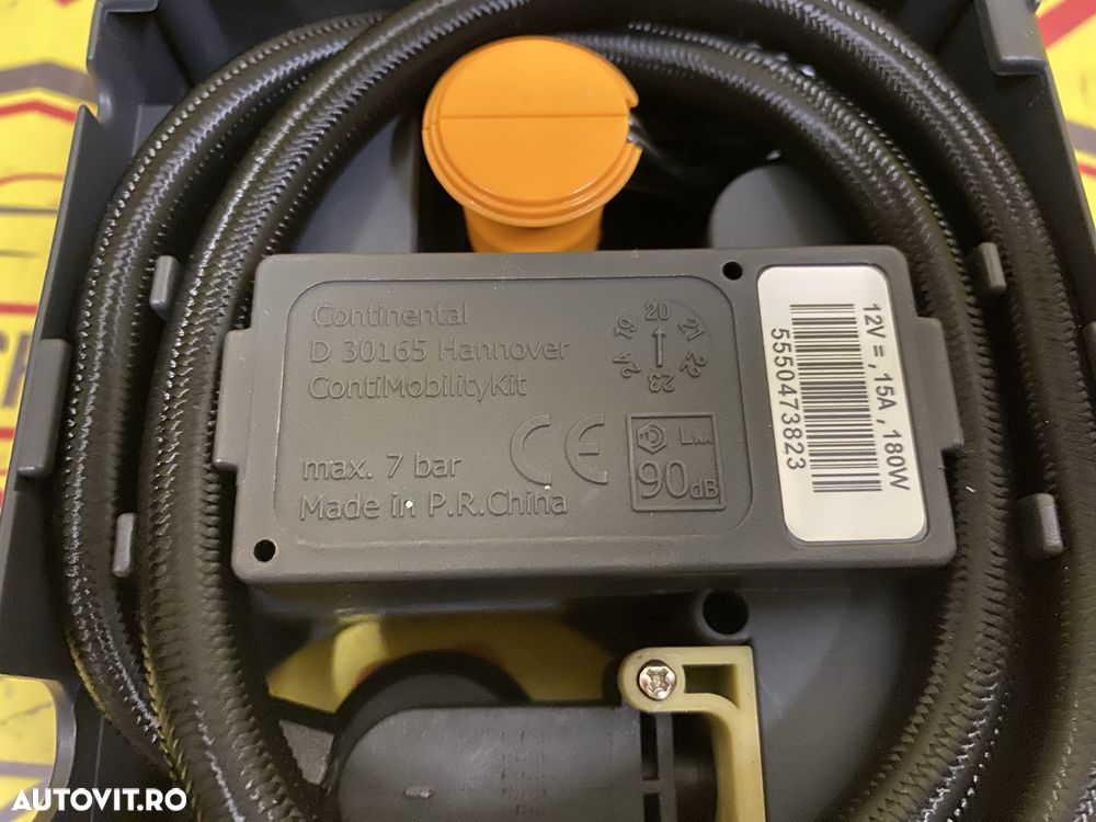 Kit pana Continental compresor auto 180w cu solutie pana Neutilizat - 5