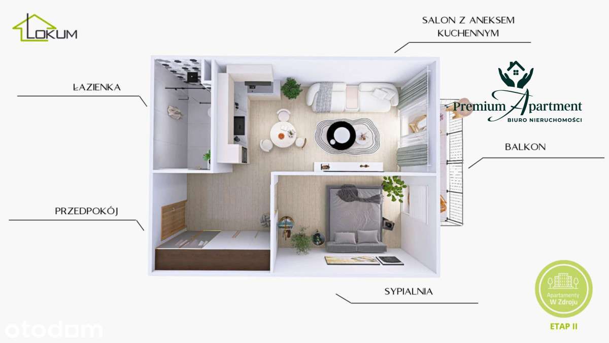 Apartament 2 pokoje | Nowa Inwestycja Busko-Zdrój