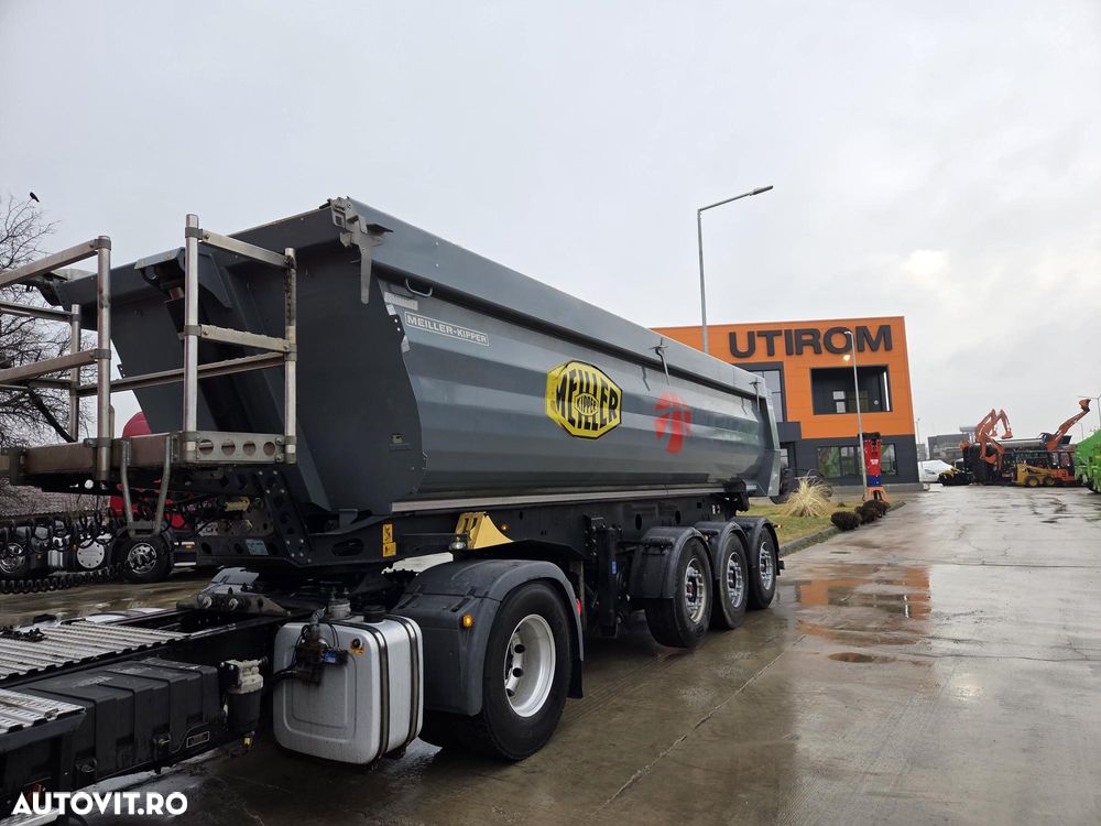 Meiller 3 axe, 28mc, axe SAF, prelata, roata rezerva, axa liftabila, picoare sprijin, masa propie 6,7t, scena vizitare, STARE FOARTE BUNA-posibilitate leasing 4 ani-PROMOTIE 23900 EUR+Tva - 12