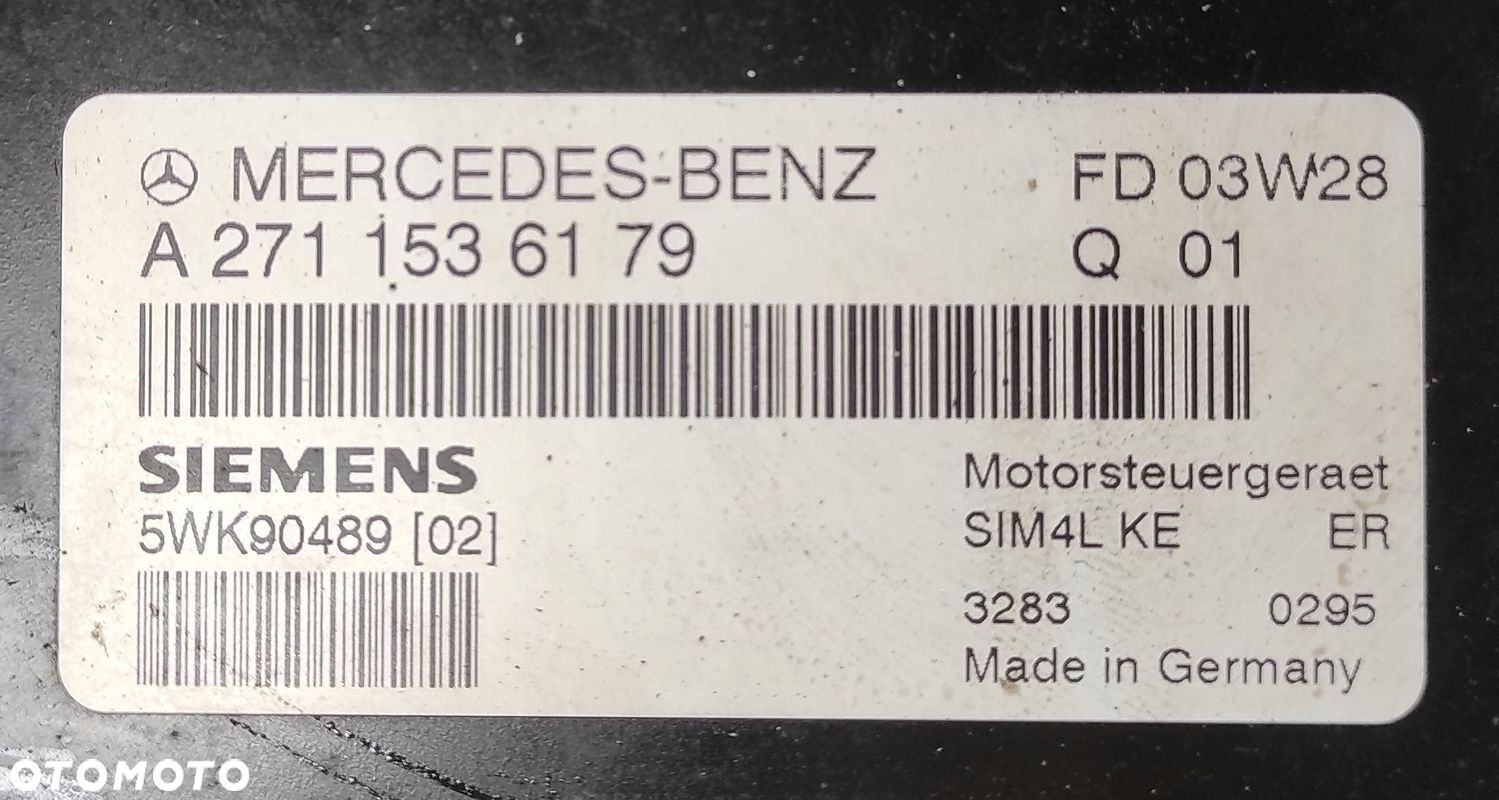 MERCEDES CL203 COUPE W203 STEROWNIK SILNIKA 1.8 K - 3