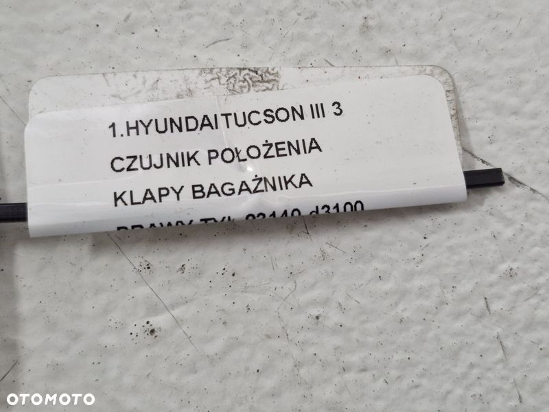 HYUNDAI TUCSON III 3 CZUJNIK POŁOŻENIA KLAPY BAGAŻNIKA PRAWY TYŁ 83140-d3100 - 10