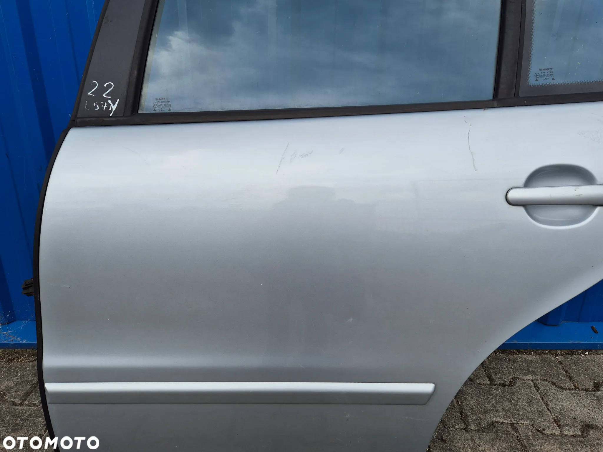 DRZWI TYŁ LEWY LEWE SEAT LEON I (1) | SEAT TOLEDO II (2) L57Y LS7Y SREBRNE - 6