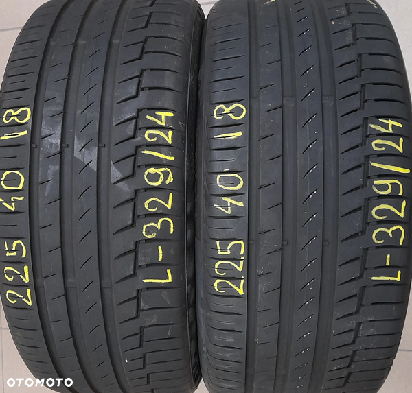 225/40r18 92Y (L329/24)003 2szt 6,5/7mm PremiumContact 6 CONTINENTAL 2018r LETNIE