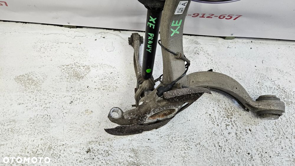 Jaguar XE X760 2.0D Kompletna zwrotnica prawa z wahaczami i amortyzatorem Zawieszenie przód prawy Wahacz Amortyzator GX73-3K185-AB GX7318B037FC - 6