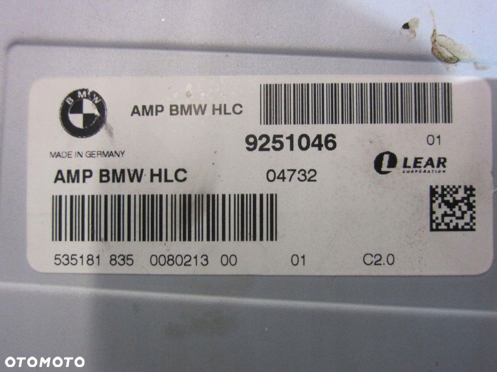 BMW X3 F25 WZMACNIACZ HIFI AUDIO 9251046 65122622680 9397919 65129251046 - 7
