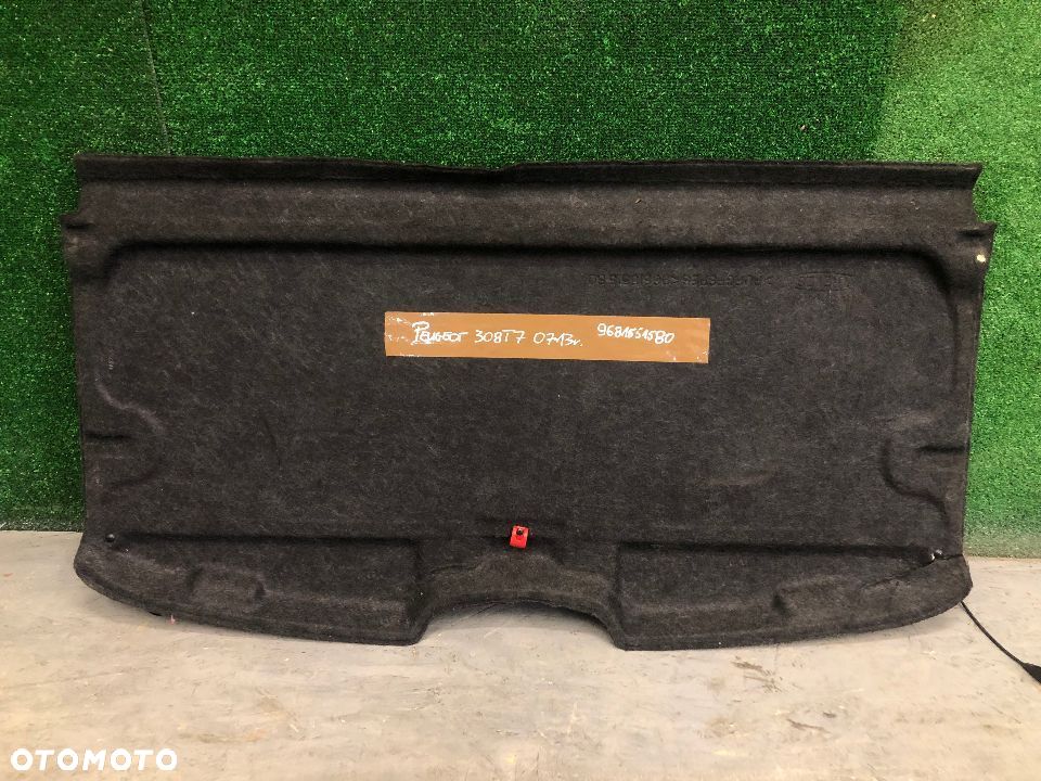 PEUGEOT 308 T7 2007-2013 PÓŁKA BAGAŻNIKA TYŁ TYLNA 9681551580 - 2