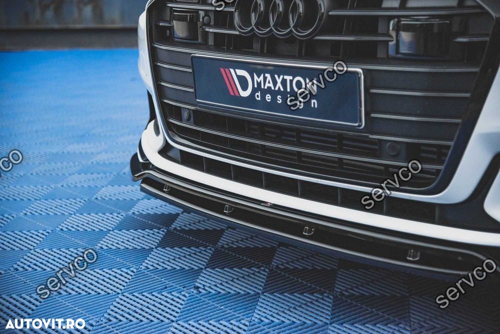 Prelungire lip bara fata Audi A6 S6 C8 S-Line 2019- v6 - Maxton Design - 5