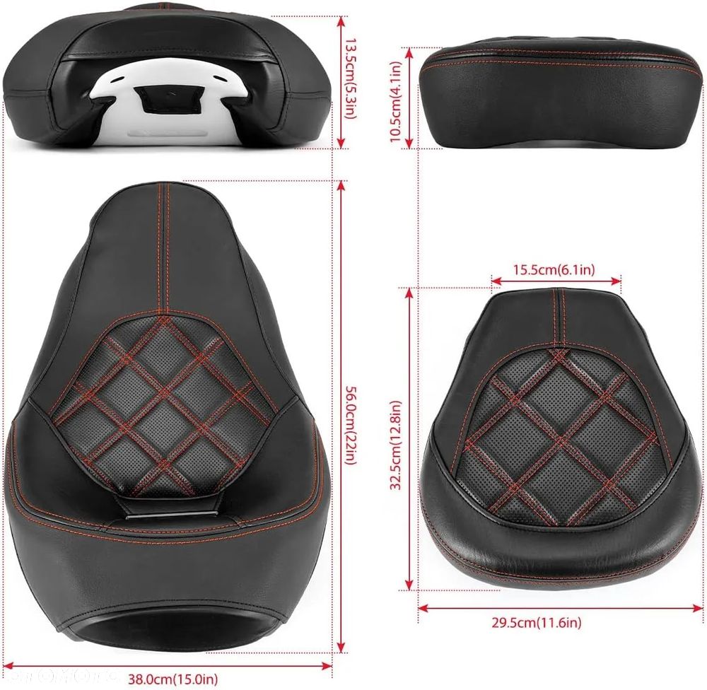 Siedzenie kierowcy pasażera Harley Davidson FLHX FLH Touring 09-25 fotel kanapa - 2