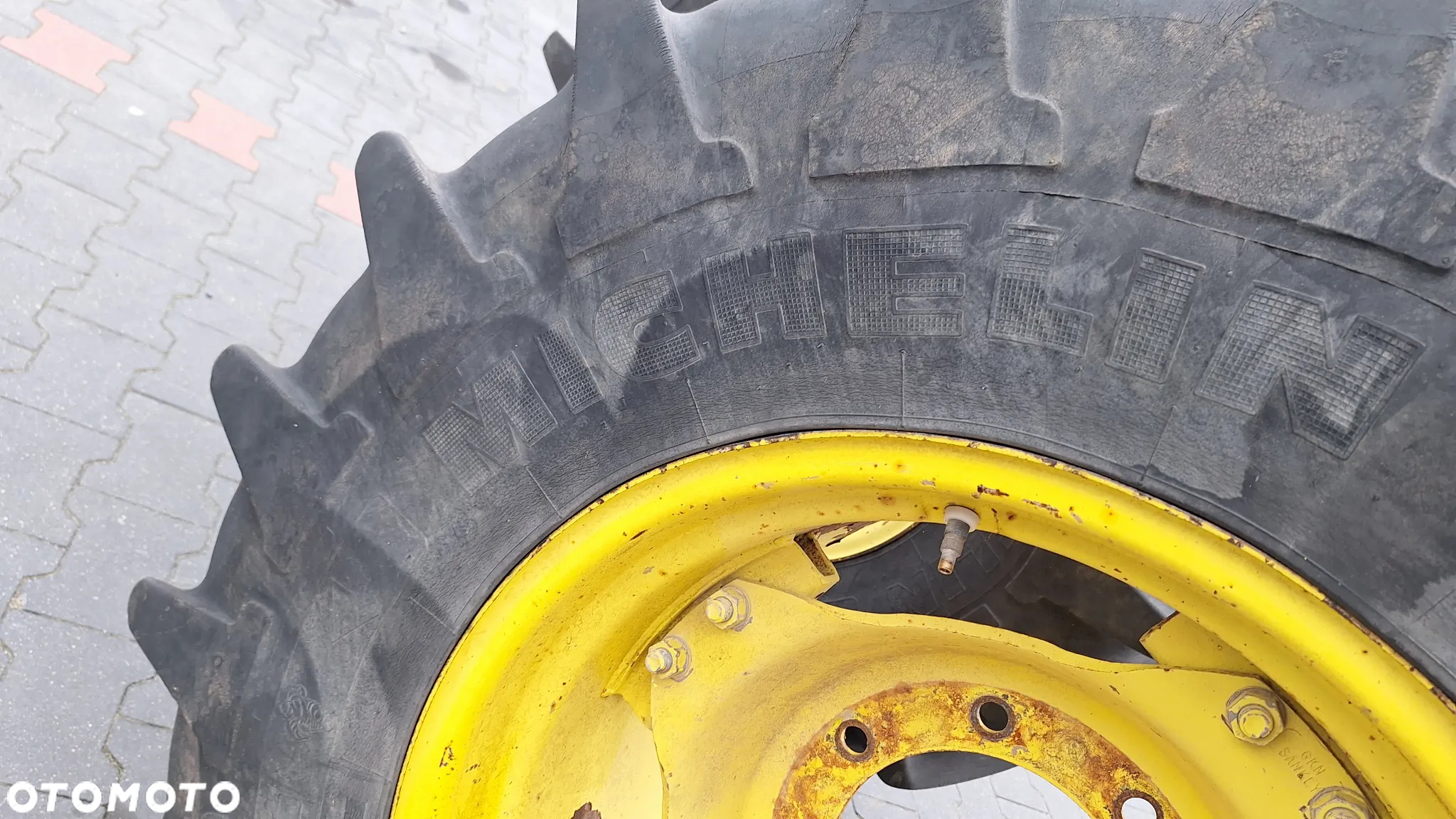 john 6506 6600 6400 koła przód felgi opony 16,9r24 16.9 r 24 Michelin 420/85r24 - 7