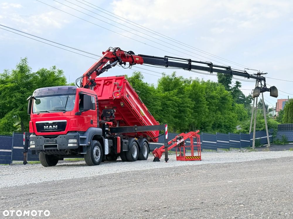 MAN * TGS 26.360 MAN * HDS Kran ATLAS 240.02 * Napęd 6X6 * Kiper Wywrotka Meiller * Kosz Łyżka * Energetyka * - 17