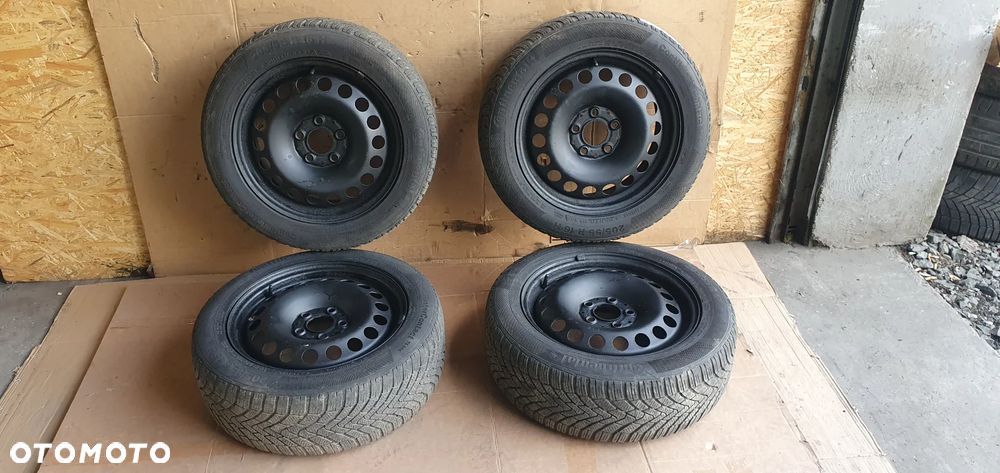 Felgi stalowe z oponami 205/55 R16 6,5J 5x112 ET49 VW Mercedes KBA43930 - 1