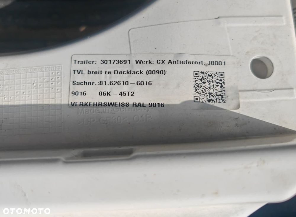 PRZEDŁUŻENIE DRZWI KABINY PRAWE MAN TGX TG3 81626106016 - 4