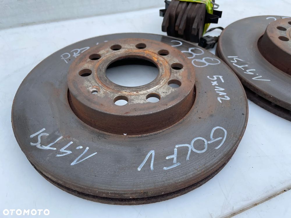 TARCZE HAMULCOWE KLOCKI PRZÓD VW GOLF V AUDI A3 8P 5X112 288MM - 3