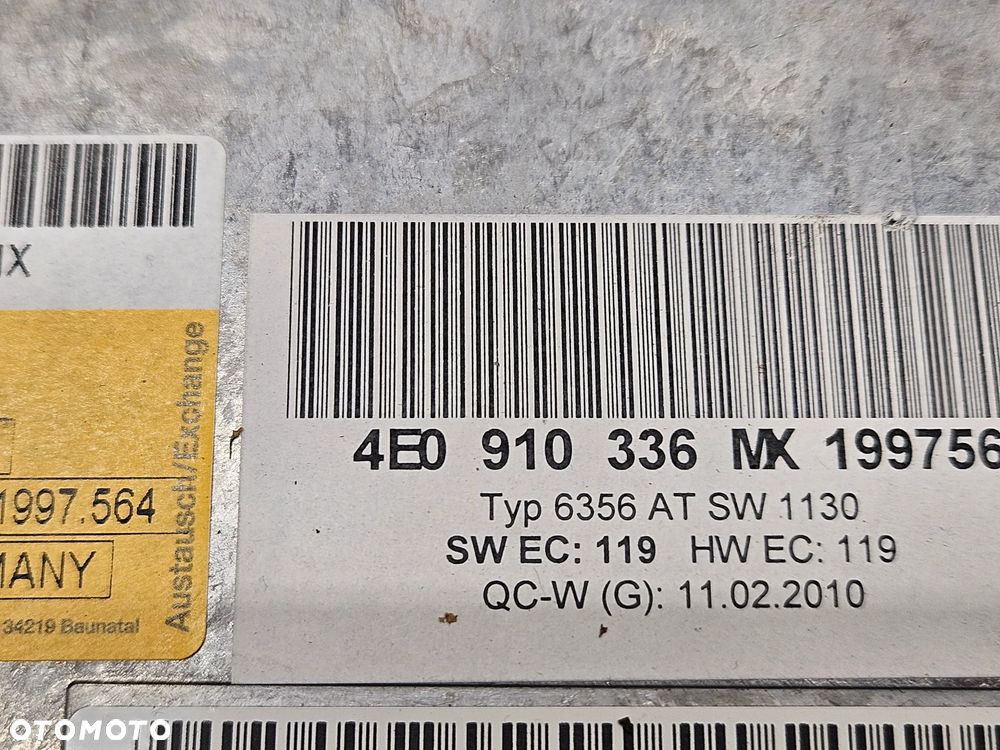 AUDI Q7 05-15R MODUL STEROWNIK BLUETOOTH 4E0862335 4E0910336MX - 4