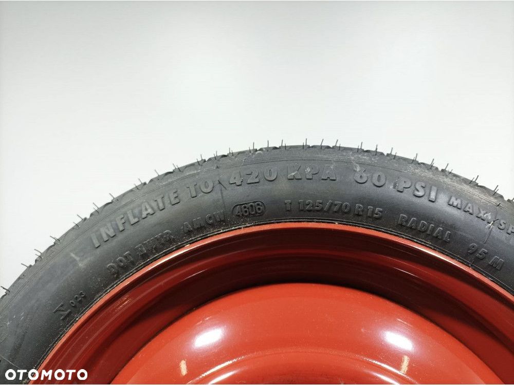 SUZUKI SWIFT III MK6 KOŁO DOJAZDOWE R15 4X100 ET43 T125/70 R15 - 7