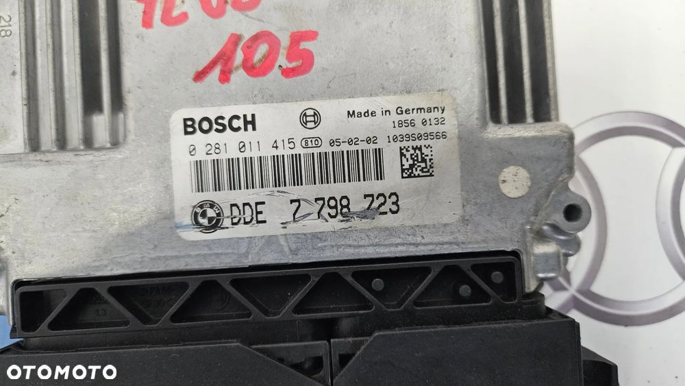 BMW 7 E65 LIFT 745 4.4D  Sterownik główny DDE Komputer silnika 7798723 - 3