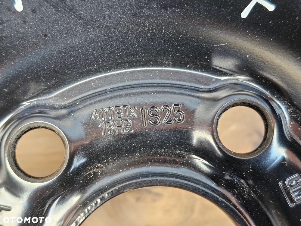 KOŁO DOJAZDOWE ZAPASOWE ZAPAS ZESTAW KLUCZ LEWAREK OPEL ASTRA J K MOKKA 16 CALI 5x105 ET25 115/70/16 - 6
