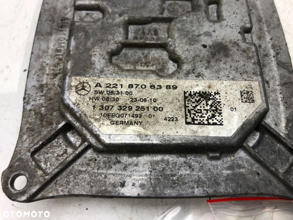 PRZETWORNICA XENON - 188.00 PLN - MERCEDES-BENZ KLASA S (W221) 2005 - 2013 S 500 (221.071, 221.171) - 9