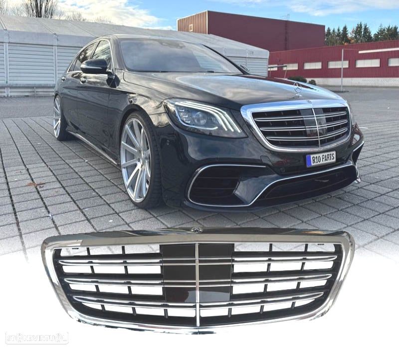 GRELHA MERCEDES W222 14-20 CROMADA NIGHT VIEW - 1