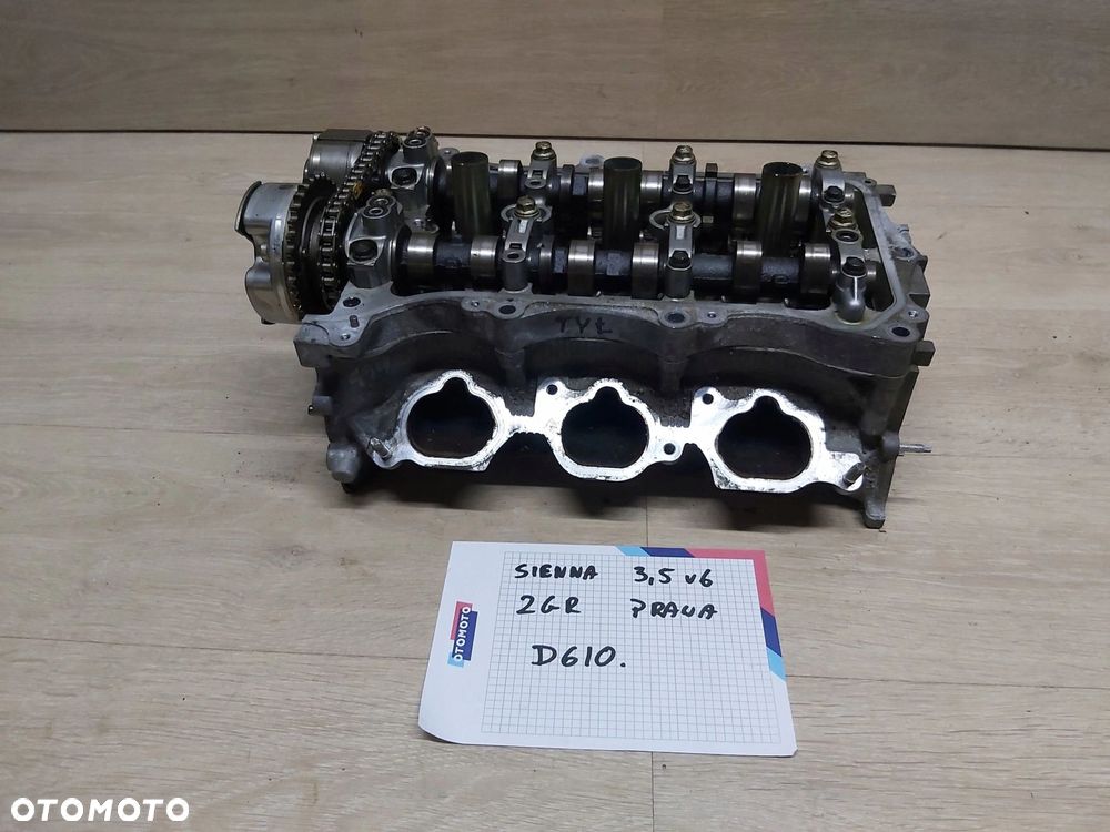 TOYOTA Sienna 3,5 v6 2GR Głowica prawa wałek rozrządu 06 - 16 rok