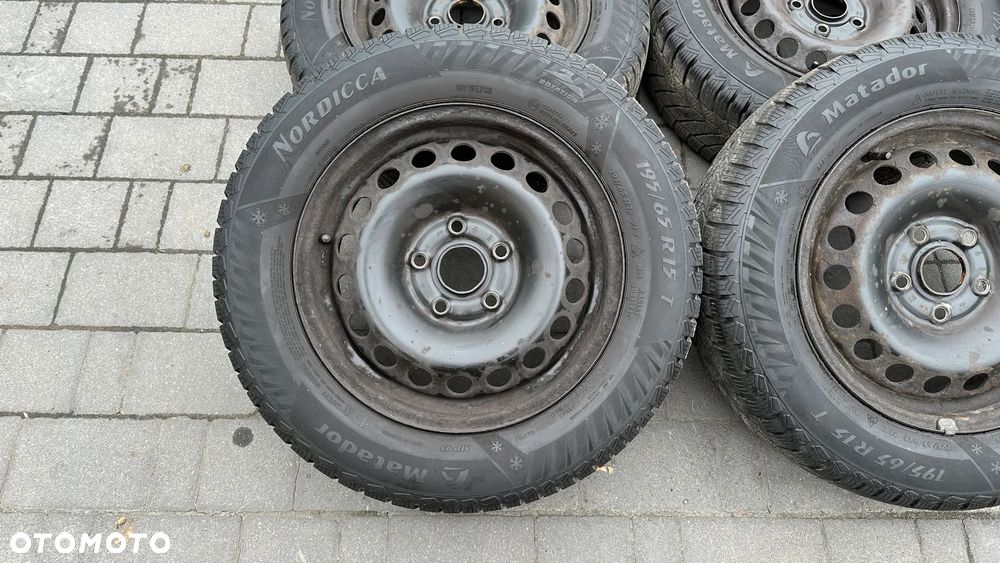 Koła r15 5x112 195/65 felgi stalowe stalówki seat skoda vw audi - 3