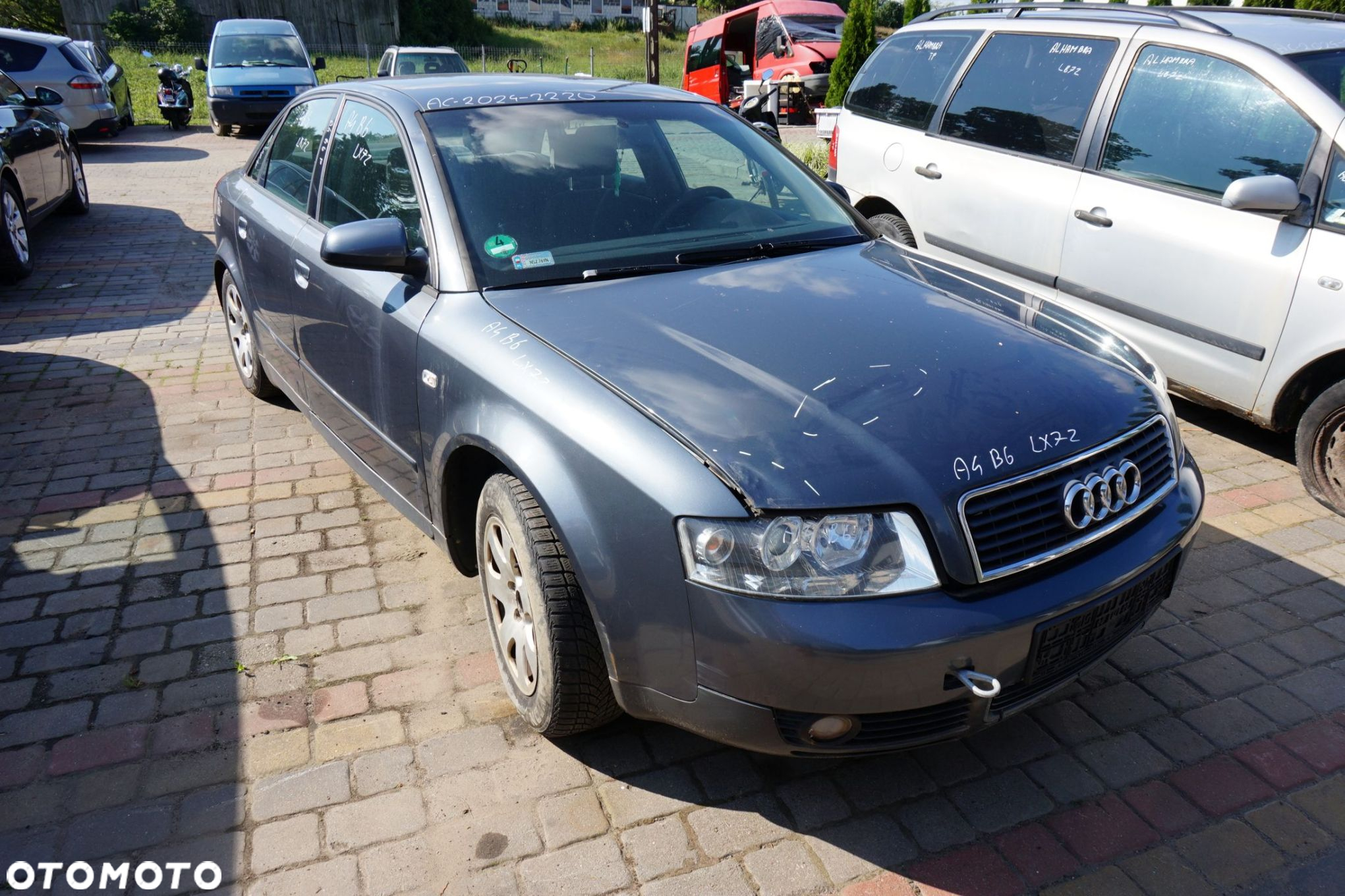 AUDI A4 B6 SEDAN 2003 LX7Z 2.0 16V ALT 130KM GBM SZARY na części - 7