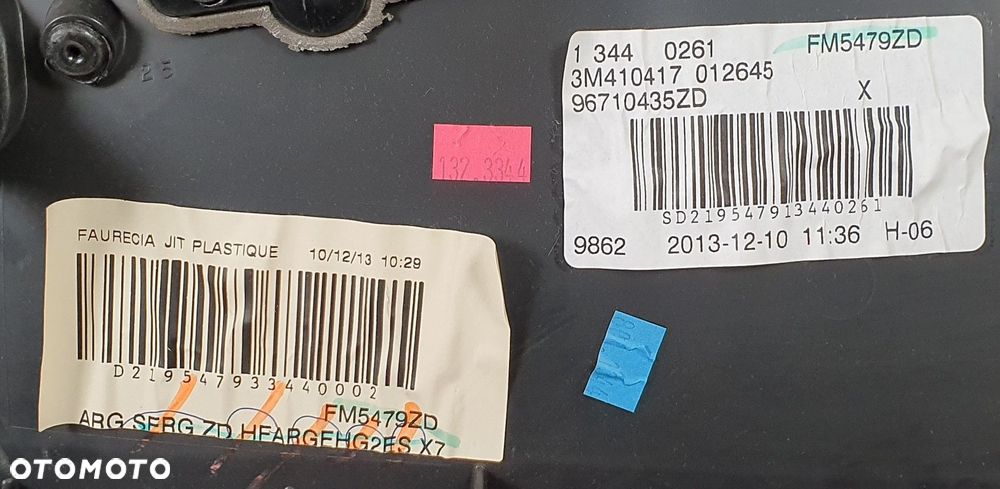 TAPICERKA BOCZEK ROLETA LEWY TYŁ CITROEN C5 III X7 - 8