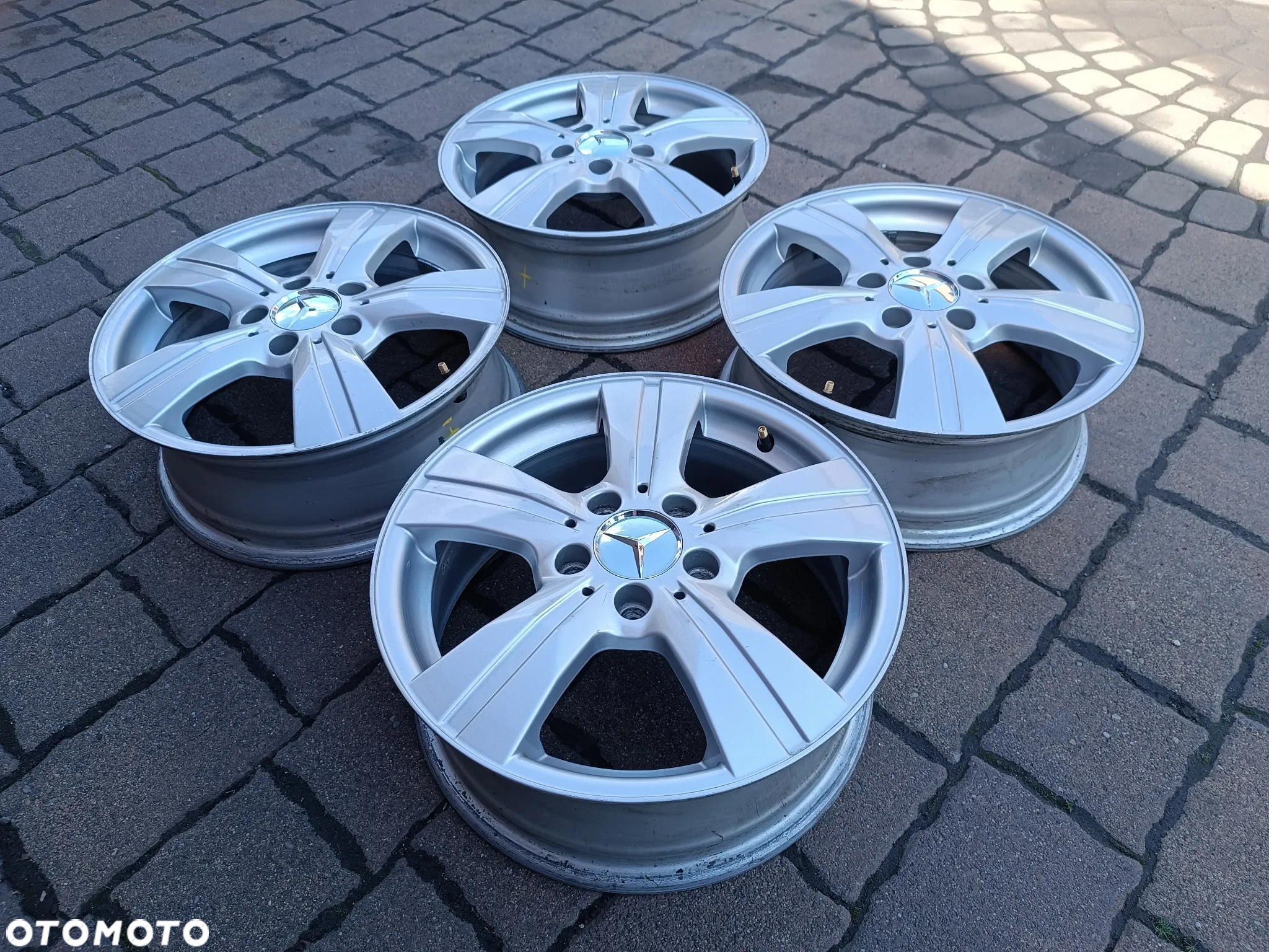 Komplet 4 sztuki - Alufelgi 16" felgi aluminiowe MERCEDES A B C klasa W169 W245 W203 a169 401 22 02 - 3