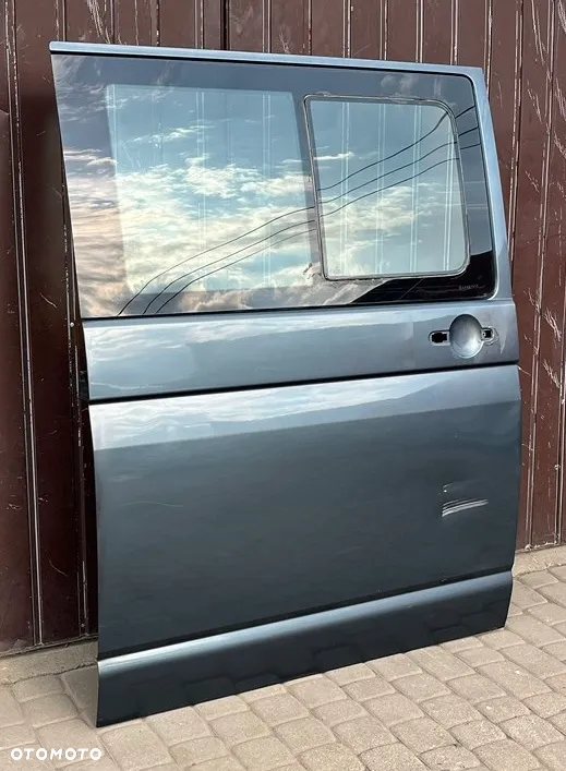 DRZWI BOCZNE PRAWE PRZESUWNE SZARE LD7U LD7V SZYBA VW T5 LIFT T6 CARAVELLE MULTIVAN TRANSPORTER - 4