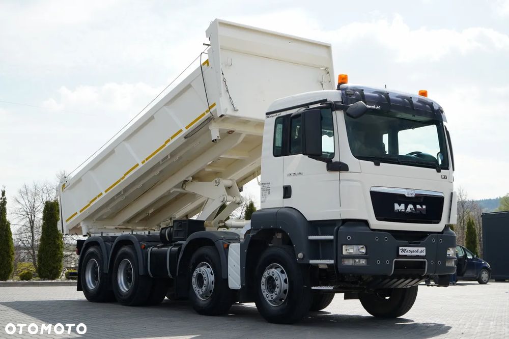 MAN TGS 35.400 / 8X4 / WYWROTKA 2 STR / HYDROBURTA / BORDMATIC / AUTOMAT / EURO 5 EEV - 5