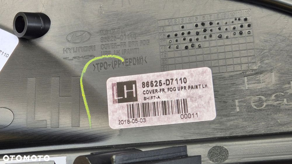 Kratka zderzak Ramka halogenu LEWA Hyundai Tucson III OE 86525-D7110 POŁYSK - 10