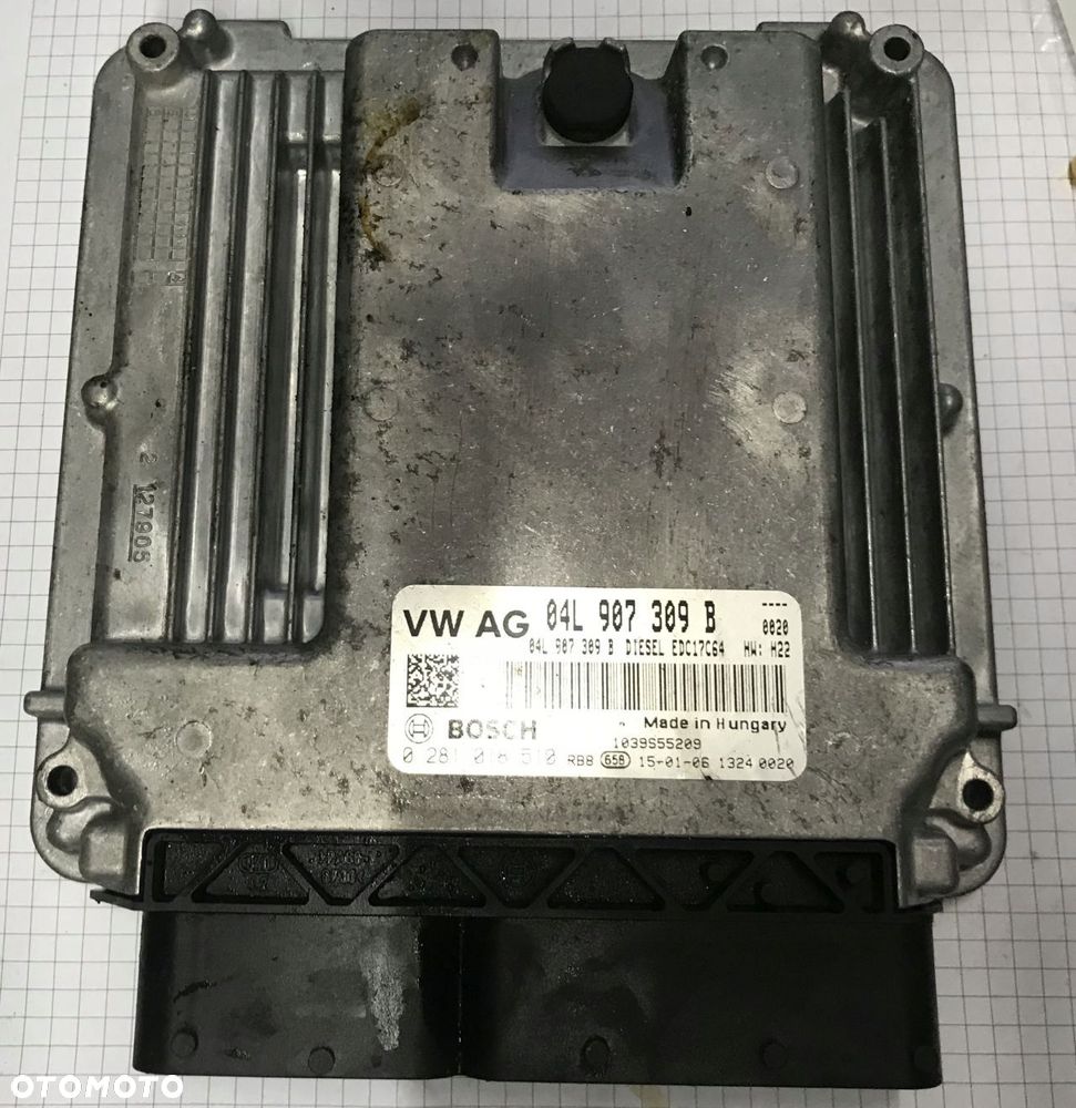 VW GOLF VII 1.6 KOMPUTER STEROWNIK 04L907309B 15R - 1