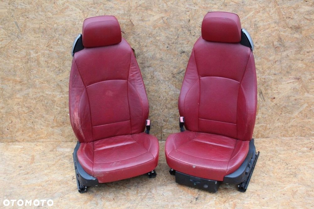 Fotele BMW e85 z4 elektryczne czerwona skóra komplet prawy lewy - 1