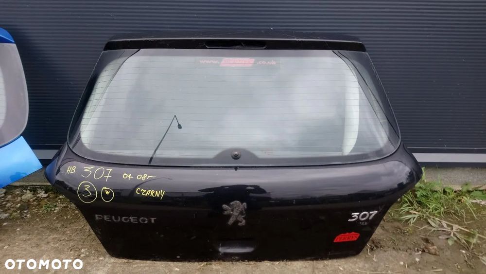 KLAPA SZYBA,  PEUGEOT 307 HATCHBACK, KOLOR ZIELONY NIEBIESKI CZARNY - 4